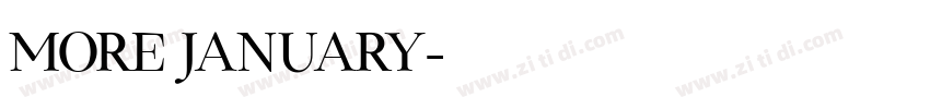 More January字体转换